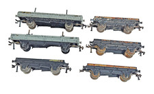 Rake Of 6 Hornby Dublo OO Gauge Model Railway Rolling Stock Bolster Wagons Unbox