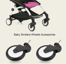1 Pair Baby Stroller Wheels