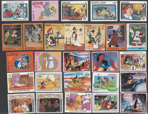 Disney stamps collection - disney,