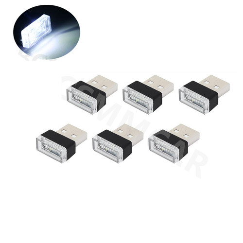 6pcs usb led car interior - led,