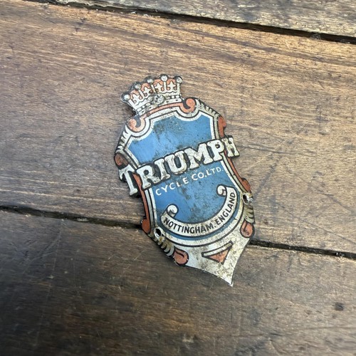 Vintage triumph bicycle head - triumph,