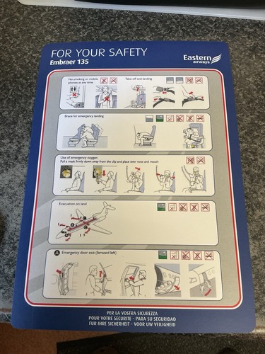 Safety card eastern airways - eastern,
