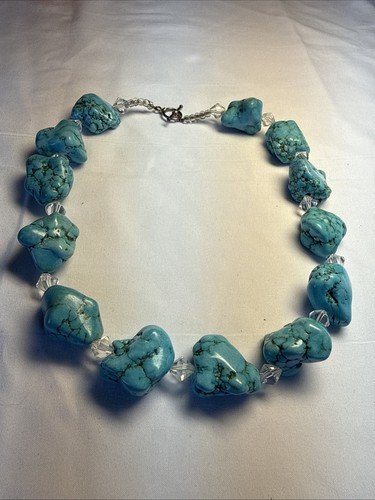 Blue turquoise look nugget - blue,