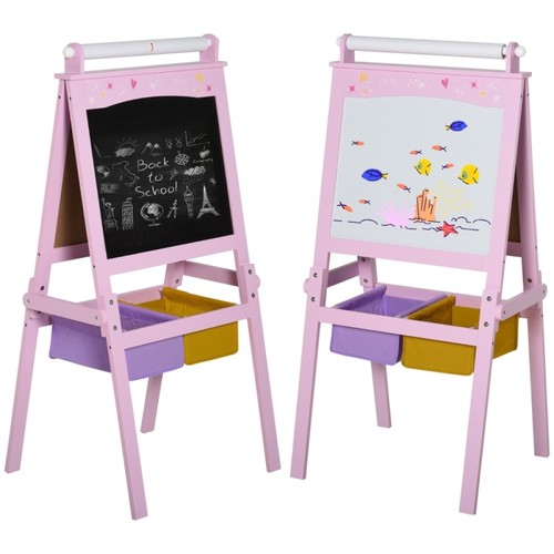 Kids wooden easel with - 3, 1
