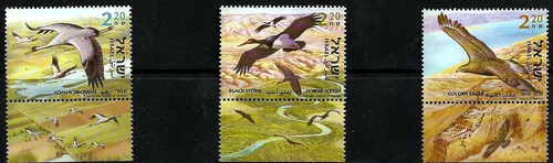 Israel 2002 stamps birds - israel,