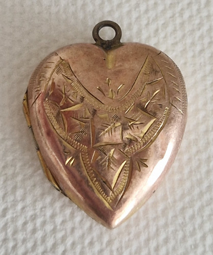 Antique 9ct gold back - antique,
