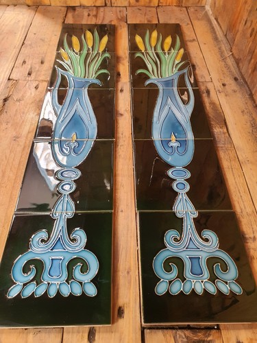 Victorian tiles fireplace - tiles,