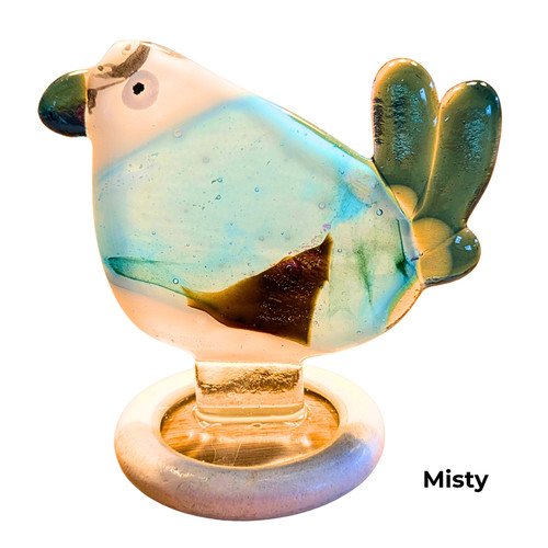 Handmade fused glass wonky - handmade,
