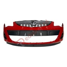 VAUXHALL CORSA D 2011-2014 BUMPER FRONT RED