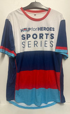 Help For Heroes Sports Series - NORTH Unisex T Shirt Adult M Blue Red White GC