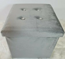 Soft Velvet Folding Ottoman