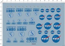 water slide decals NASA CASA