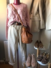 ZARA £59.99 Pale Nude Pink Nubuck Suede Ankle Boots with Faux Fur Lining UK 4 37