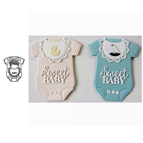 Baby clothes stencil metal - baby,