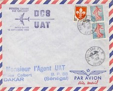 1st LIAISON JETLINER PARIS DAKAR SENEGAL PLM AVION 1960