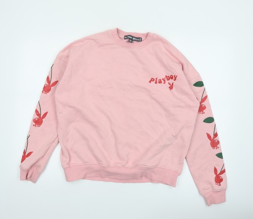 Playboy missguided pink crew - missguided,