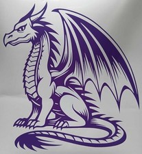 Vinyl Decal / Sticker - DRAGON - SITTING