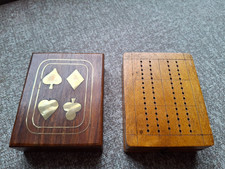 Vintage cribbage board and a