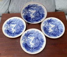  Palissy Ware Plates, Blue