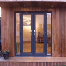 Grey uPVC French Door - BRAND