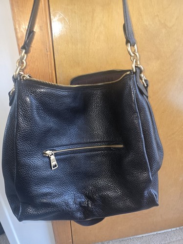 Black pebble leather coach - black,