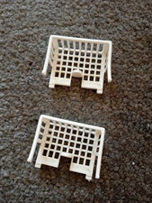 Pair of Tomy Super Cup Football  Original GOALS Vintage replacement spares