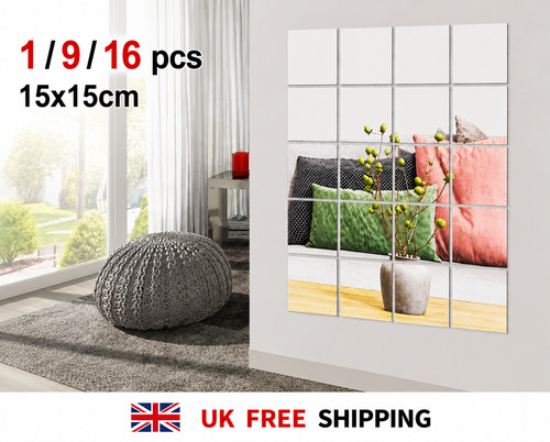 16pcs 15x15cm mirror - 16pcs, tiles
