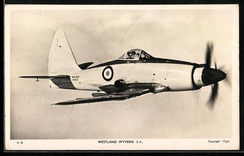 Postcard aircraft westland - aircraft,