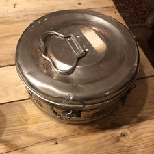 Vintage Medical sterilising drum / pan 