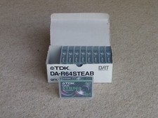9 x TDK Used Blank Digital Audio Tapes (DAT) R64