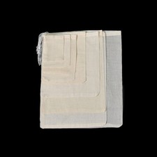 10/20/50pcs Cotton Muslin Drawstring Bags Pack Soap Herbs Tea 8x10 15x20 25x30cm