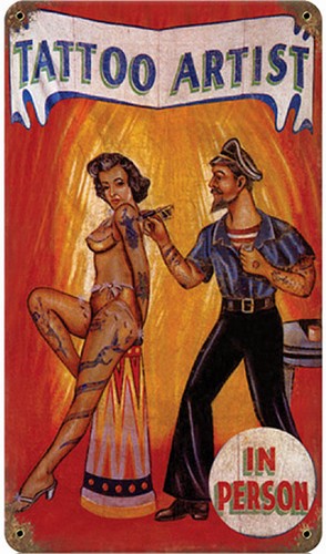 Tattoo artist rusted steel - artist,