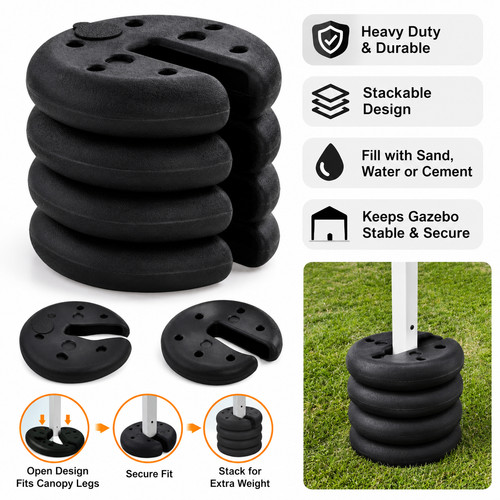 Pack fillable gazebo weights - 4,