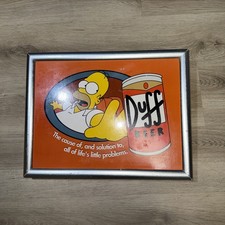 Rare Vintage Homer Simpson Duff Beer Tv Dinner Or Laptop Cushioned Tray 1990's
