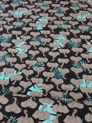 Cotton jersey stretch elephant - stretch,