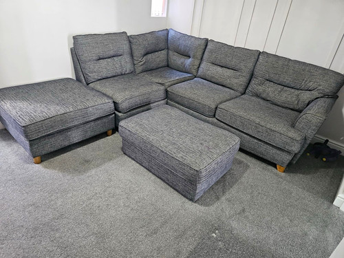 Grey woven fabric corner - grey,
