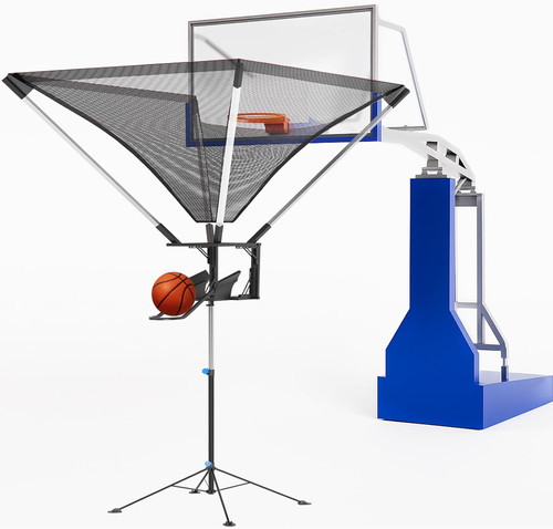 Basketball rebounder net - net, with