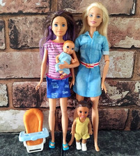 Barbie Skipper Babysitter Doll Bundle Baby Toddler Mattel Redresssed