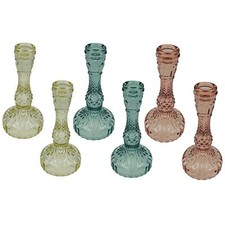 Pale Glass Medium Candlestick
