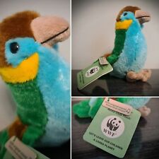 NOS WWF & Anna Club Wildlife Electronic Talking Parrot Soft Plush Kids Toy RARE