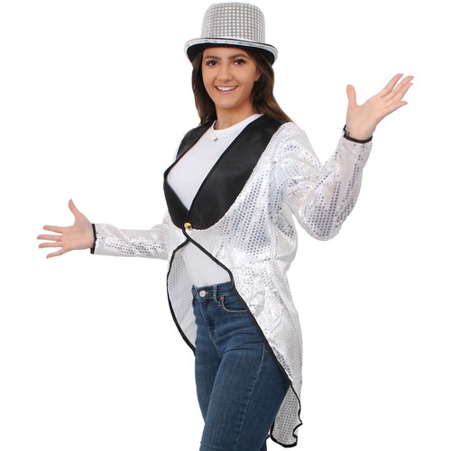 Sequin tailcoat and top hat - tailcoat,
