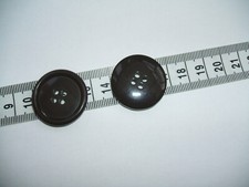 Parka Cuff Buttons 28mm Diameter Close match to early M51 M48 Buttons Dark Brown