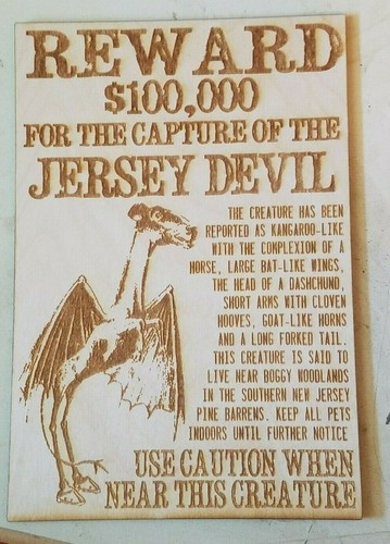 Jersey devil wanted poster - devil,