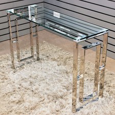 Glass Console Table Stainless