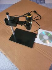 AmScope 10X-200X 0.3MP USB Digital Microscope Video Camera w Stand WIN 7/10 MAC