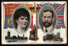 Embossed Postcard Coronation