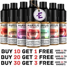 Lost Mary-Liq 10ml Nic Salts eliquid 10/20 mg Maryliq Vape Juice VG50/50PG TRADE