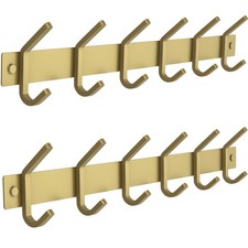 Brushed Gold Wall Mounted Coat