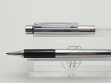 1982 Sheaffer Targa 1000s Bright Chrome Rollerball Pen, CT, Engraved, Needs Ink