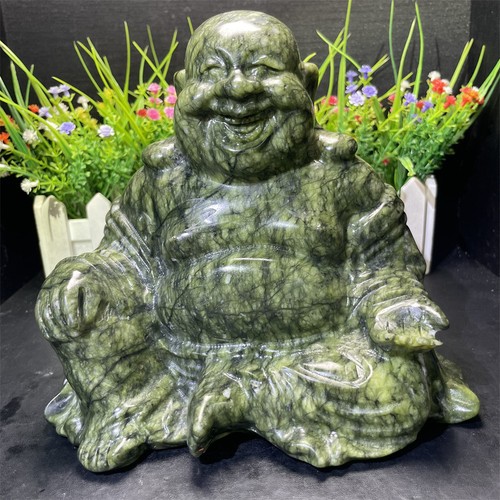 7lb natural xiuyan jade - 9.7lb, 7.8"